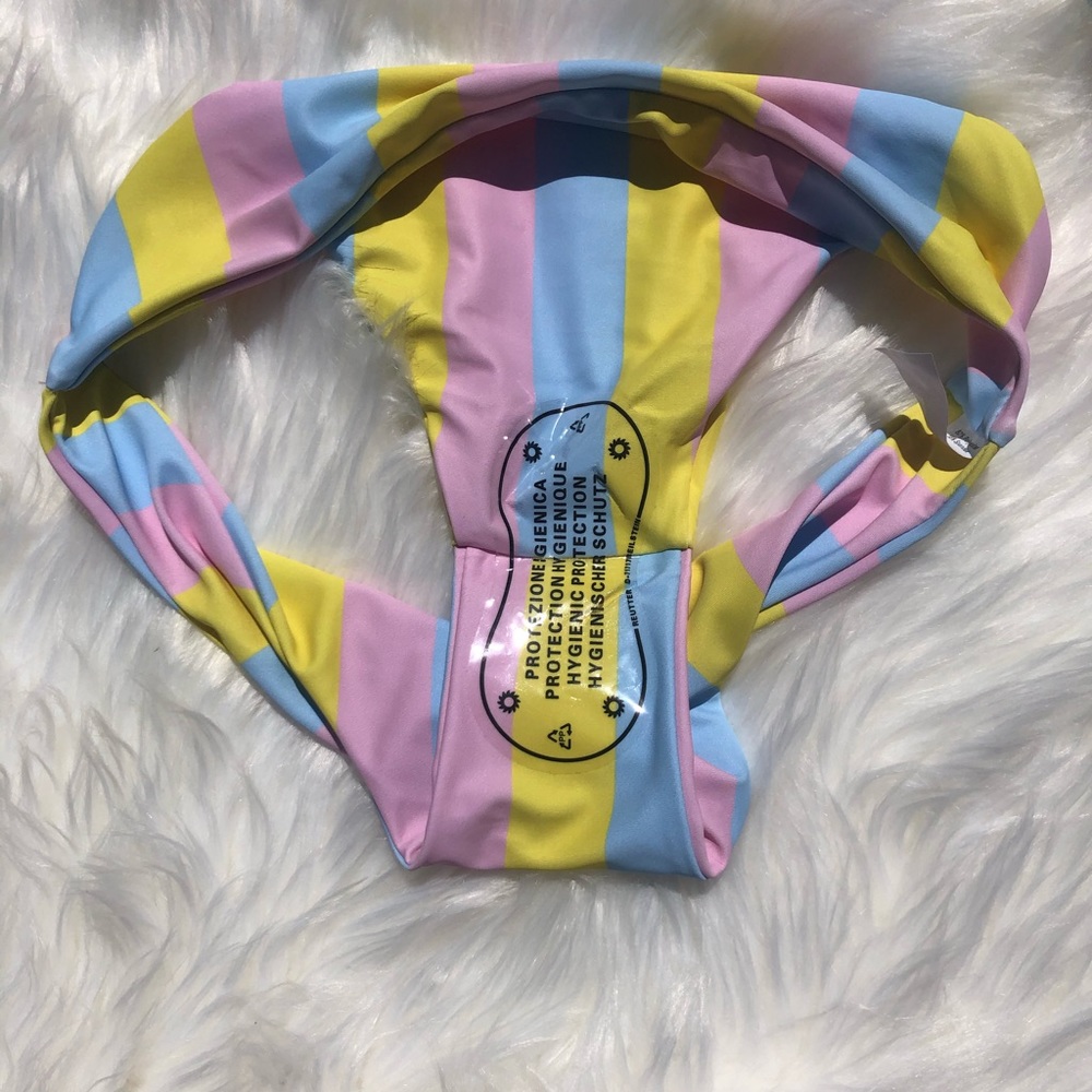 2/$20 Colorful Striped Bikini - NWOT - Picture 3 of 3